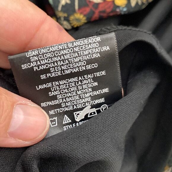 BCBG Paris Women's Multicolor Floral Ruffle V-Neck Sleeveless Dress Size XXL - Picture 9 of 9